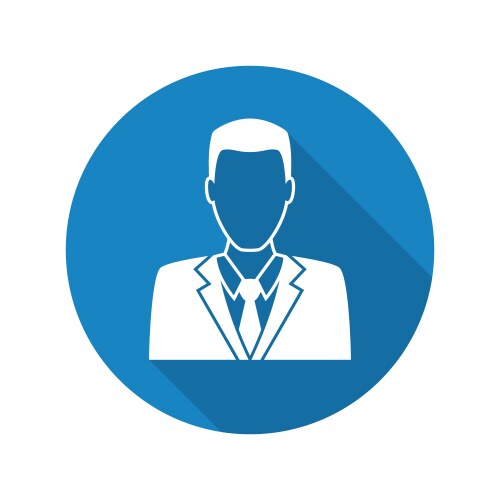 Man in business suit icon vector image