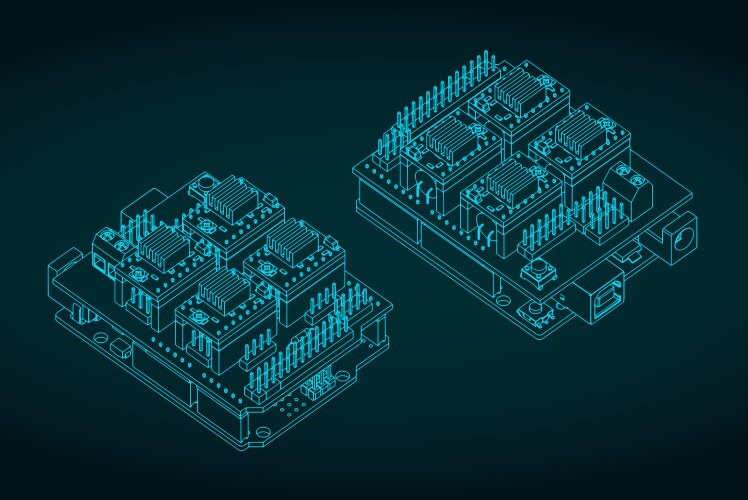 arduino uno cnc shield vector