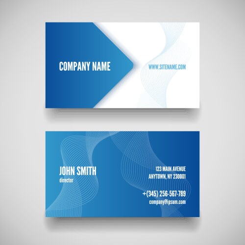 Business card set Royalty Free Vector Image - VectorStock