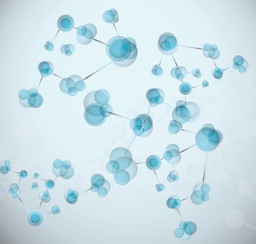 Abstract molecules design molecular structure Vector Image