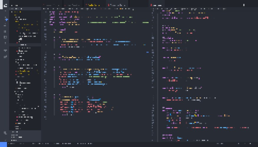 Coding Console Interface vector image