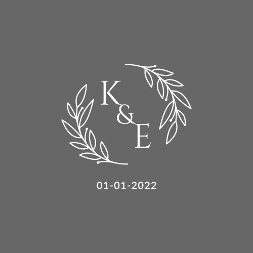 Initial ke letters decorative luxury wedding logo – Royalty-Free Vector ...
