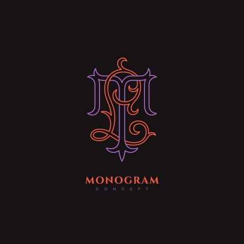Luxury royal king p letter heraldic gold logo Vector Image