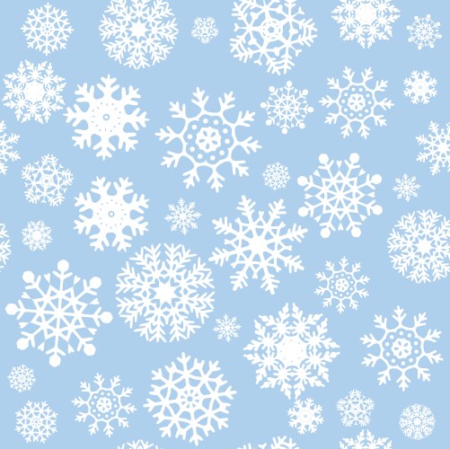 Blue background with snowflakes Royalty Free Vector Image