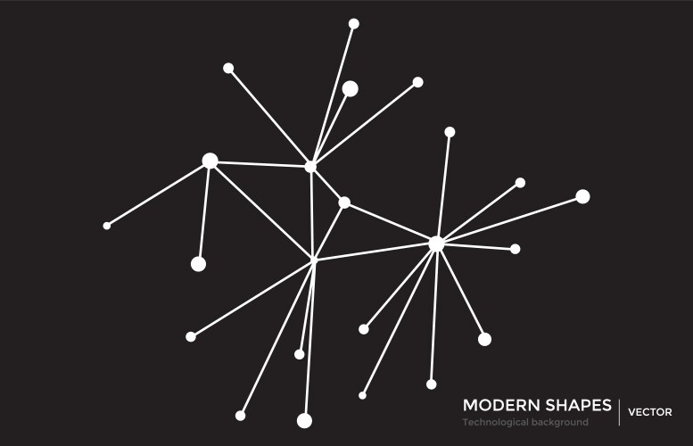 Abstract circuit networking blockchain vector image