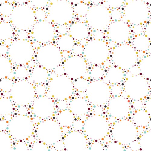 Geometric seamless dots pattern Royalty Free Vector Image