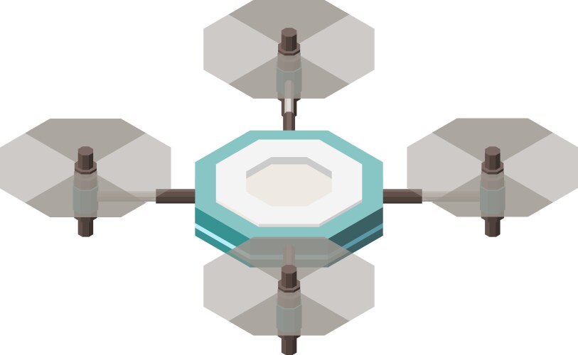 Isometric drone Royalty Free Vector Image - VectorStock