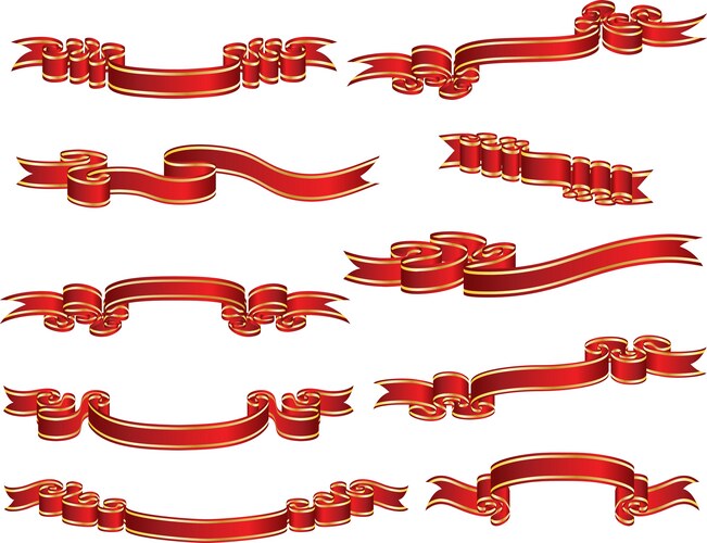 Customizable Flag Ribbon Flag ribbon Royalty Free Vector Image - VectorStock