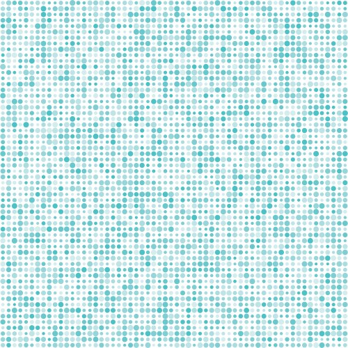 Seamless pattern with blue random size dots vector image