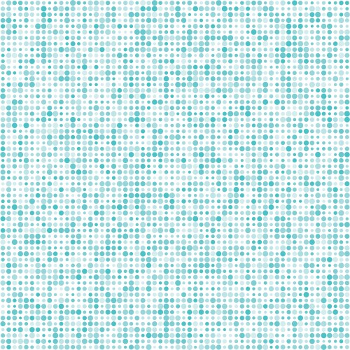 seamless pattern with blue random size dots vector image