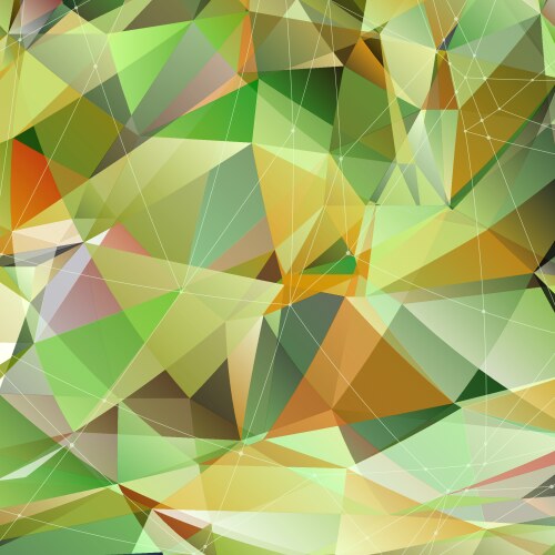 Green abstract background polygon Royalty Free Vector Image