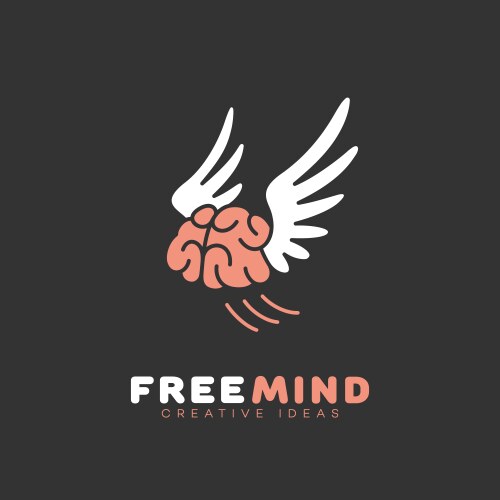 Logo brain power Royalty Free Vector Image - VectorStock
