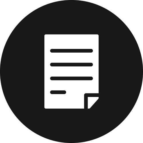 Paper with text icon simple sign for web site vector image