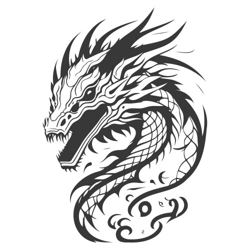 Dragon Head Vector Images (over 13 000)