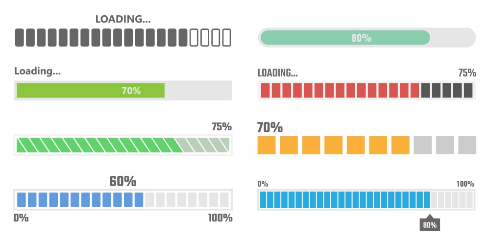 Progress Loading Bar vector image