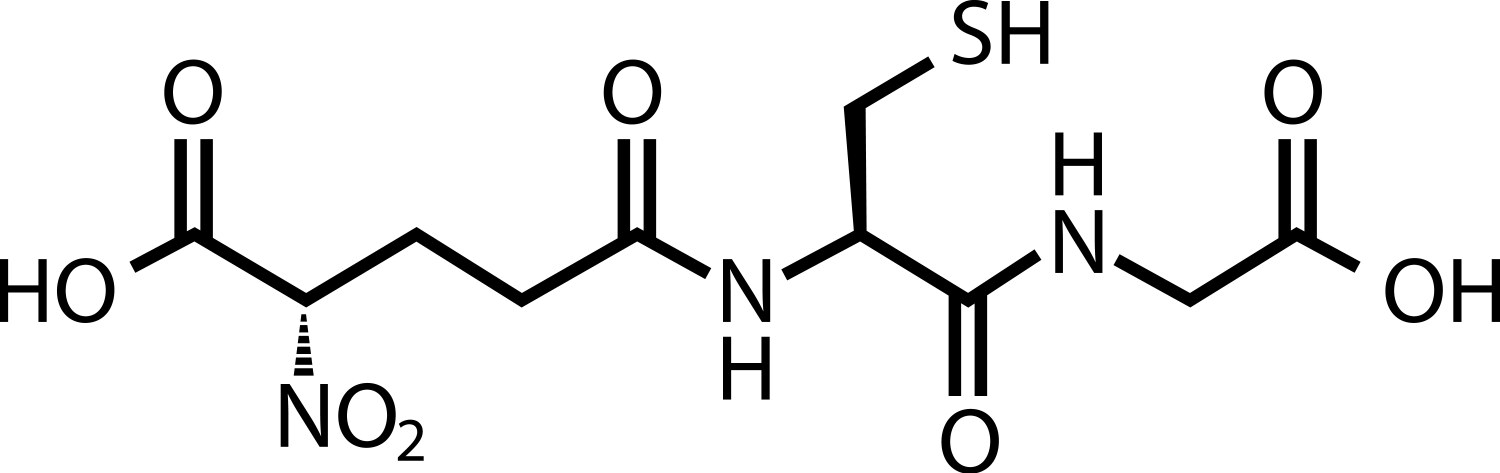 glutathione molecular structure 3D image of Glutathione skeletal formula - molecular chemical structure of  tripeptide antioxidant isolated on white background Stock Illustration main image 1