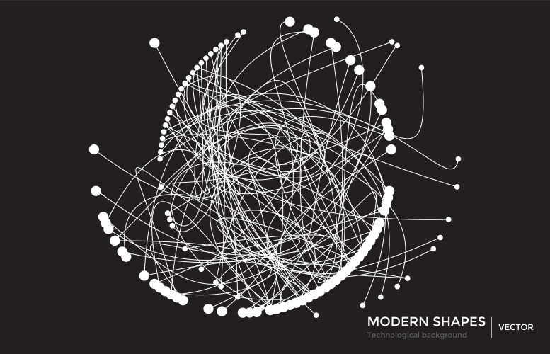 Abstract circuit networking blockchain vector image