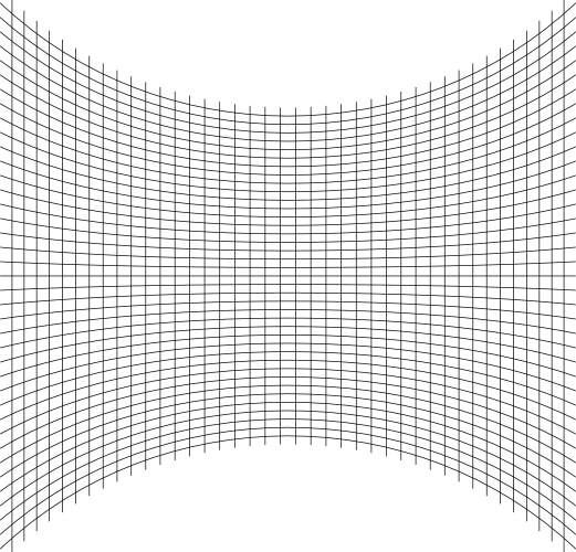 Grid mesh lattice grating with distort deform vector image
