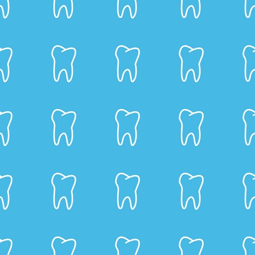 Dental tooth clinic background pattern Royalty Free Vector