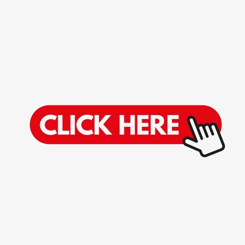 Click here button and cursor clicking icon vector image