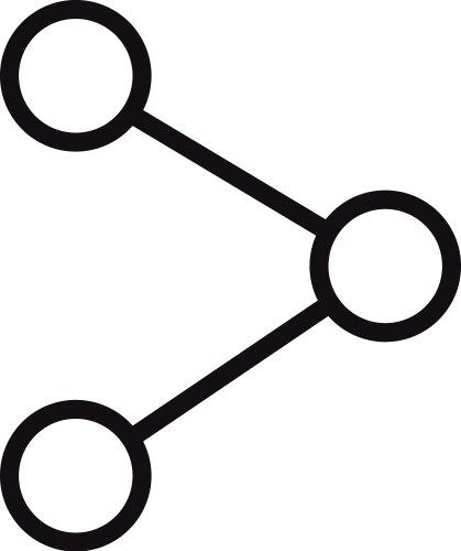 User interface sharing content data web linear vector image