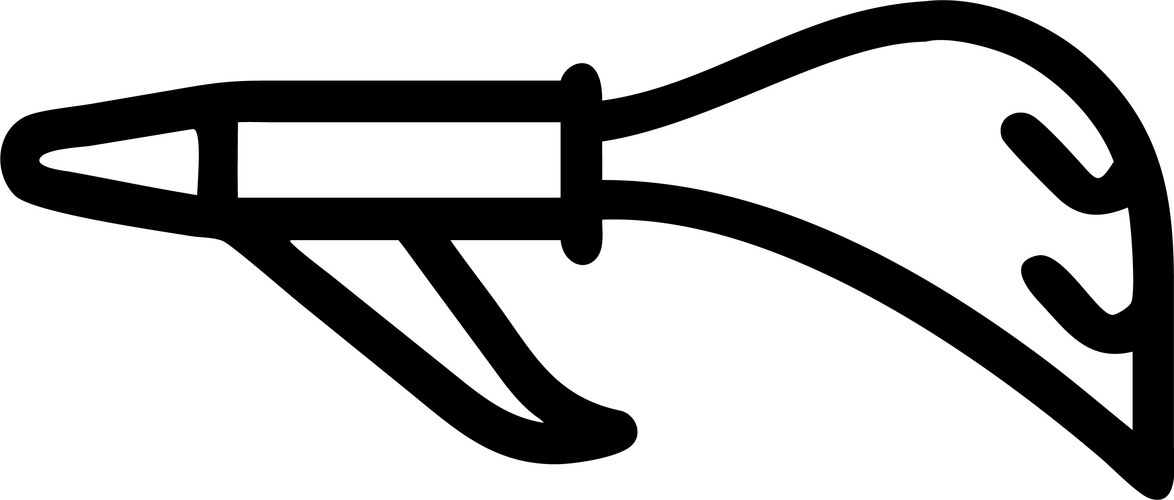 Ancient Tribal Blowing Horn Vector Image