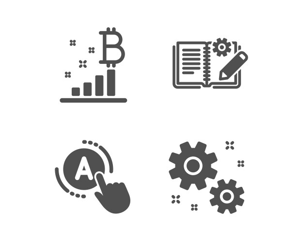 Bitcoin graph ab testing and engineering vektorbild