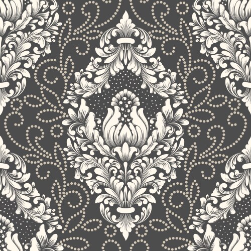 Damask seamless pattern element classical vector image