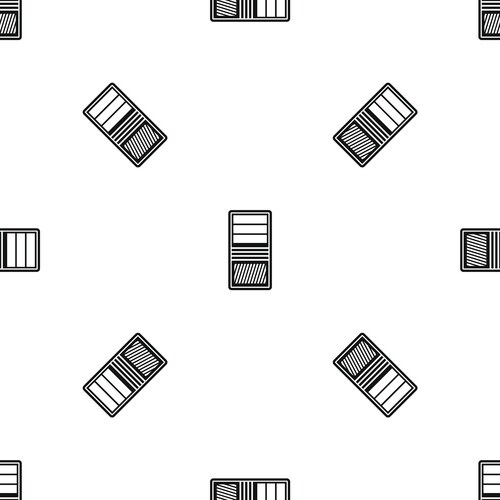 Black computer system unit pattern seamless vector image