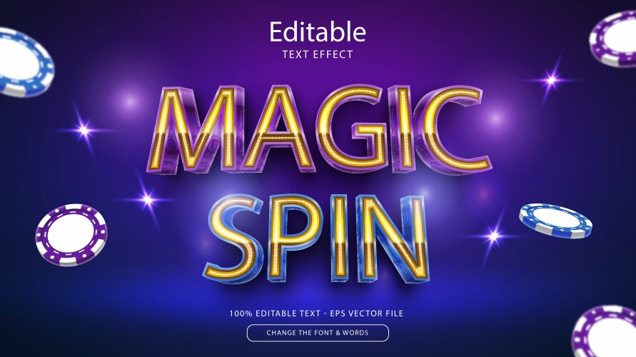 Magical Spin Text Effect