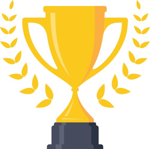 Champions trophy design Royalty Free Vector Image