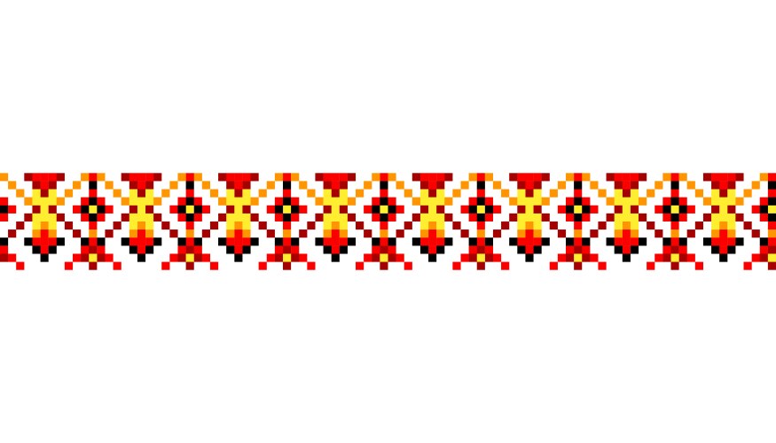 Ukrainian traditional embroidery pattern Vector Image