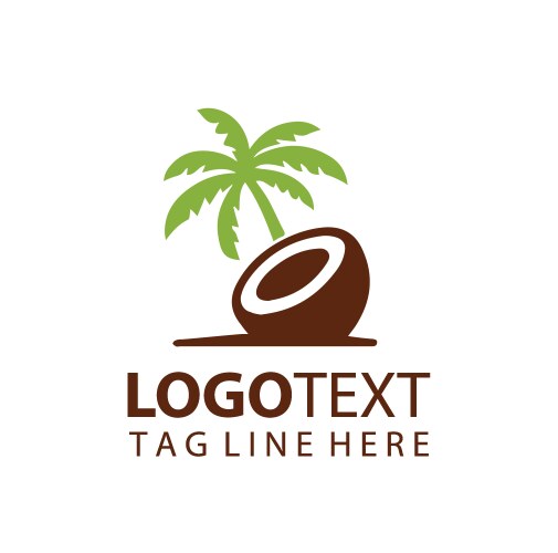 Coconut logo Royalty Free Vector Image - VectorStock
