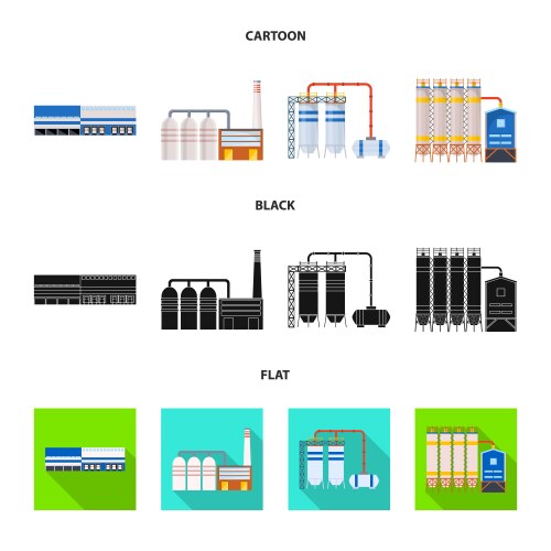 Isolated object production and structure icon vector image