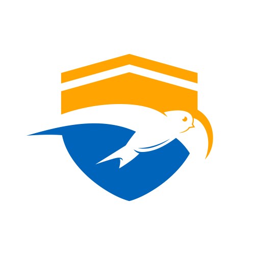 Swallow Animal Logo - Bird Symbol Vector Image