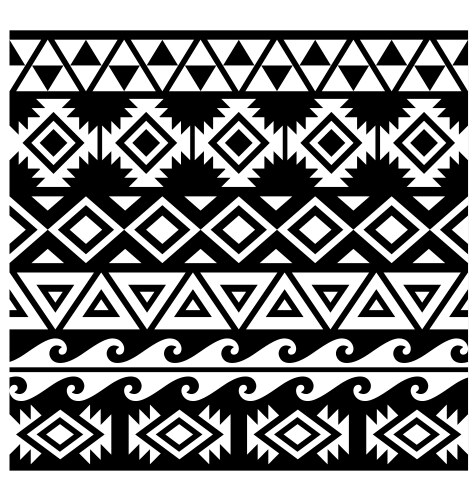 Aztec seamless pattern Royalty Free Vector Image