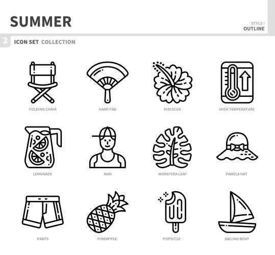 Flower icon set Royalty Free Vector Image - VectorStock
