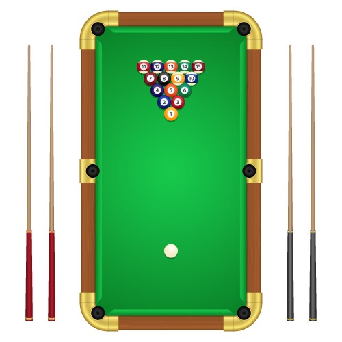 Billiard table Royalty Free Vector Image - VectorStock