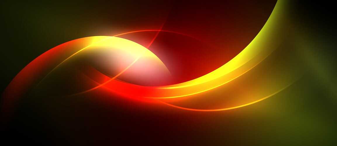 Curves abstract yellow red Vector Images & Graphics for Commercial Use ...