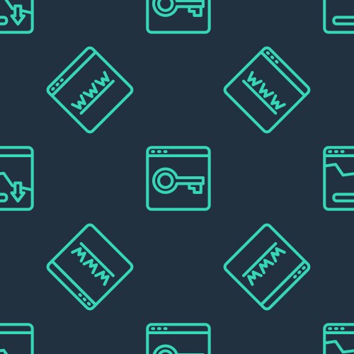 Set line secure your site with https ssl browser vector image