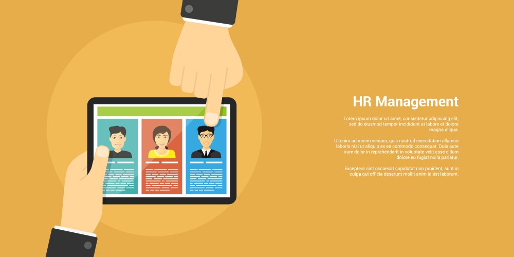 Human resource concept Royalty Free Vector Image