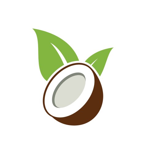 Coconut logo design vector image