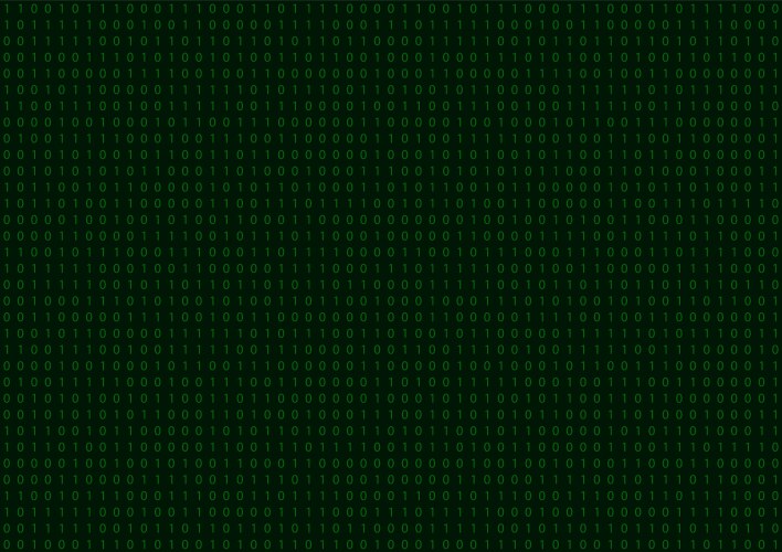 Digital binary code seamless pattern vector image