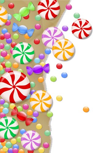 Colorful candy background Royalty Free Vector Image