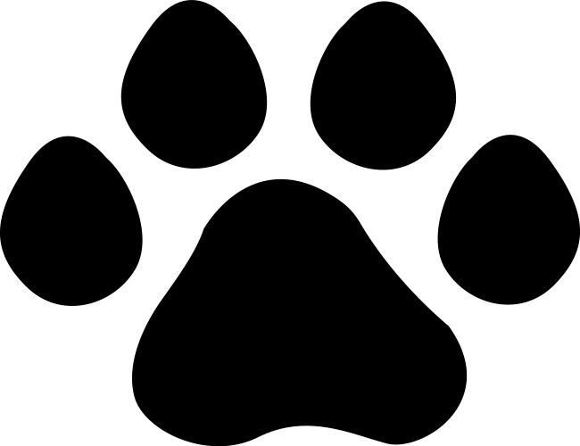 Paw Print Icon - Pet Footprint Vector Image