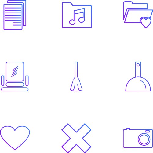 Files file type windows os documents vector image