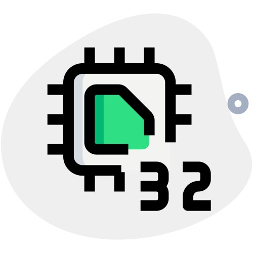 Processing unit with a 32-bit data capacity vector image