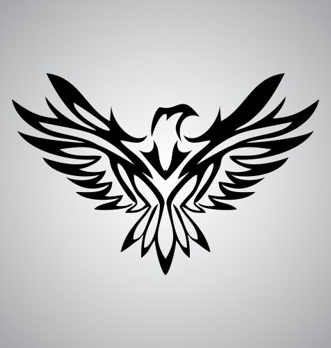 Hawk bird tribal Royalty Free Vector Image - VectorStock
