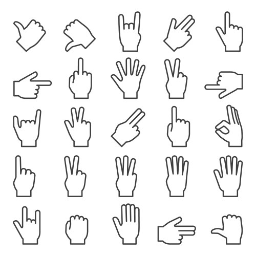 Kids learning numbers flashcards finger counting Vector Image