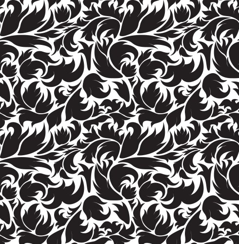 Seamless leaves wallpaper Royalty Free Vector Image